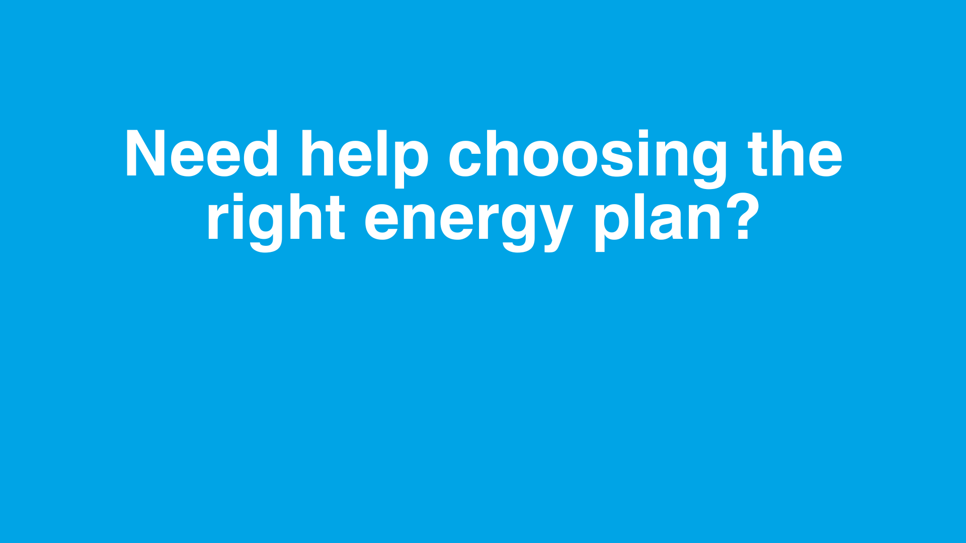 Energy Plan Banner