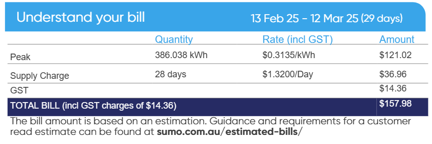 how to read energy bill